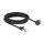 Netzwerk Verlängerungskabel RJ45 Stecker zu RJ45 Buchse 90° gewinkelt Cat.6 F/UTP 5 m schwarz