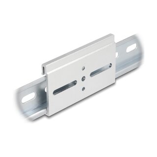 Aluminium Montageclip für Hutschiene 80,0 x 47,8 mm silber