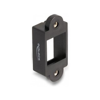 Keystone Halterung für Einbau mit Schraubanschluss schwarz