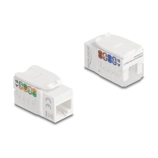 Keystone Modul RJ45 Buchse zu LSA Cat.6A UTP 90° werkzeugfrei