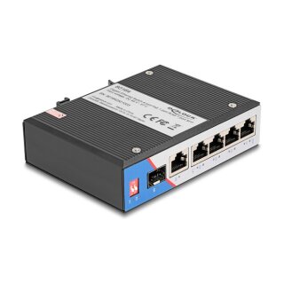 Industrie Gigabit Ethernet Switch 4 Port PoE 1 Port RJ45 1 Port SFP für Hutschiene