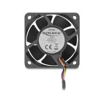 Axiallüfter 24 V DC, 60 x 60 x 25 mm schwarz