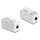 Keystone Modul Klinkenbuchse 3,5 mm 4 Pin zu Klinkenbuchse 3,5 mm 4 Pin weiß