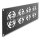 19? 3 HE Rackblende für 4 Lüfter 92 x 92 mm dunkelgrau