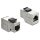 Keystone Modul Kupplung RJ45 Buchse zu RJ45 Buchse Cat.6A mit schwarzer Kunststoff Latch, geschirmt