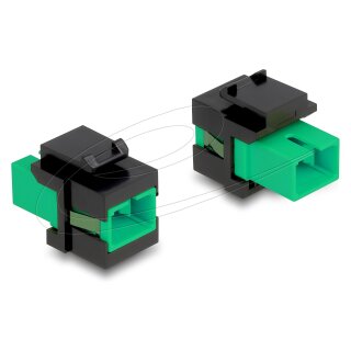 Keystone Modul SC Simplex Buchse zu SC Simplex Buchse grün / schwarz