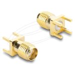 SMA Buchse gerade auf Leiterplatte Gewindelänge 5 mm