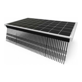 Tierabwehr Barriere / Taubenabwehr für Photovoltaik Anlagen 1 m - 2 Stück braun (122 mm)