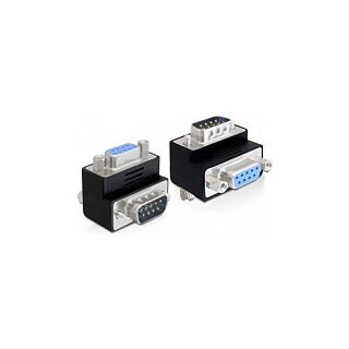 D-Sub 9 Pin Stecker zu Buchse 270° gewinkelt