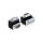 D-Sub 9 Pin Stecker zu Buchse 270° gewinkelt