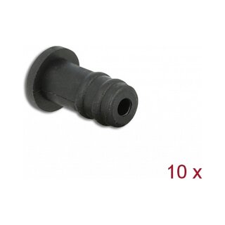 Staubschutz für 3,5 mm Klinkenbuchse 10 Stück schwarz