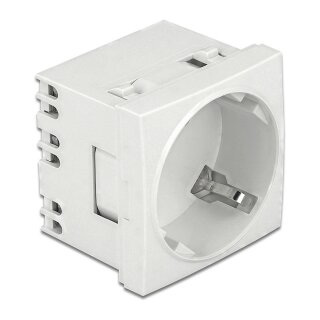 Easy 45 Schutzkontakt-Steckdose 45°-Anordnung erweiterbar 45 x 45 mm