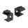 Keystone Abdeckung schwarz mit 8 mm Durchführung 4 Stück
