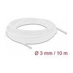 Geflechtschlauch dehnbar 10 m x 3 mm weiß