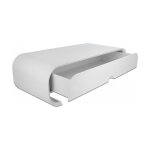 Monitorständer mit Schublade weiß