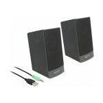Stereo 2.0 PC Lautsprecher mit 3,5 mm Klinkenstecker und...