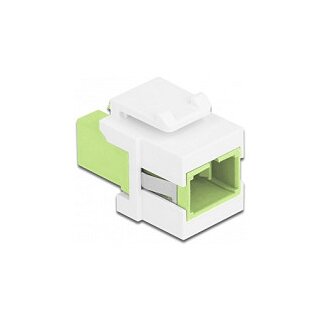 Keystone Modul SC Simplex Buchse zu SC Simplex Buchse lindgrün / weiß