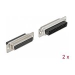 D-Sub HD 44 Pin Crimp Buchse, Metall, 2 Stück