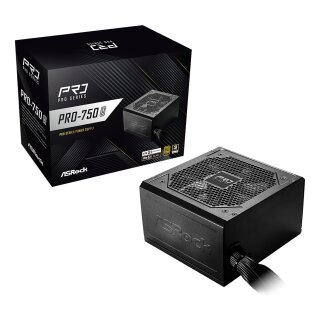 750W ASRock Pro Series PRO-750G 750W ATX 80+ Gold black