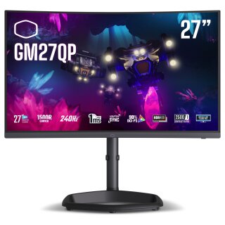 Cooler Master GM27QP (68.6 cm (27 Zoll), schwarz, QHD, VA, Curved, Adaptive-Sync, 240Hz Panel)