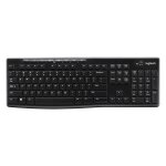 Logitech Wireless Keyboard K270, Schwarz, Kabellos via...