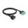 DeLock RJ45 Kabel Cat.6 Buchse zu Terminalblock Adapter zum Einbau 1 m 2-teilig