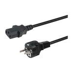 Equip Stromkabel CEE 7/7 ->C13 St/Bu schwarz 3.00m PVC