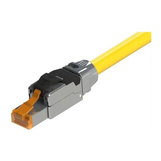 ROLINE S/FTP- PiMF- Patchkabel Kat.8 Class I LSOH Massivdraht gelb 3m