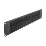 19" Kabelmanagement Bürstenleiste 2 HE schwarz