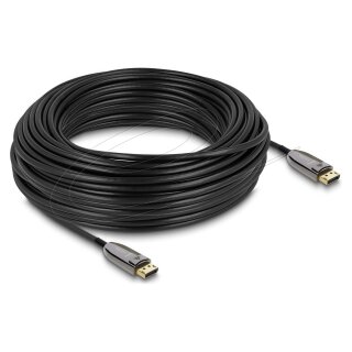 Delock Aktives Optisches Kabel DisplayPort 2.1 8K 60 Hz 40 Gbps 30 m