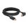 Delock DisplayPort Kabel Stecker gerade zu Stecker 90° oben gewinkelt 8K 60 Hz 5 m
