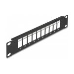 10" Keystone Patchpanel 10 Port schwarz