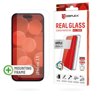 Displex Panzerglas und Schutzhülle für Iphone 15