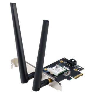 ASUS PCE-BE6500 WiFi 7 Bluetooth 5.4 Adapter BE6500 Triband, PCI Express, 2x Externe Antenne