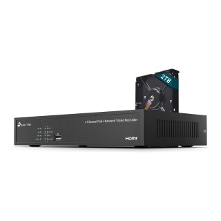VIGI NVR1004H-4P-2TB VIGI 4 Channel PoE Video Recorder