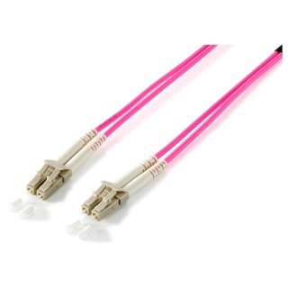 Equip Patchkabel LC->LC 2.00m Multimode Duplex OM4 violett Polybeutel
