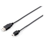 Equip Kabel USB-A2.0->Mini-B St/St 1.80m schwarz...