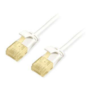 Equip Patchkabel Cat6A SlimFlex U/UTP 0.50m weiß LSZH 2xRJ45 Polybeutel