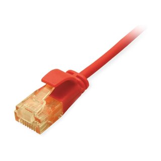 Equip Patchkabel Cat6A SlimFlex U/UTP 0.25m rot LSZH 2xRJ45 Polybeutel