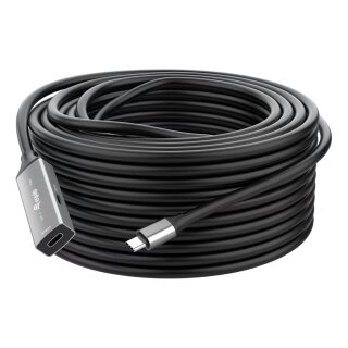 Equip Kabel USB-C3.2->C Gen1 Akt.Erweit.St/Bu 5.00m schwarz