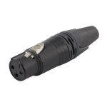 Equip Kabelverbinder 3-Polig Buchse schwarz