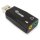 Equip Adapter USB-A-> 2x3.5mm St/Bu schwarz