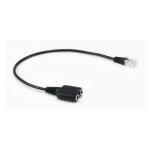 Equip Telefonkabel RJ9->2x3.5mm St/Bu 0.25m schwarz