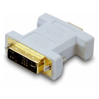 Equip Adapter DVI-I->VGA 1280x1024 St/Bu be Polybeutel