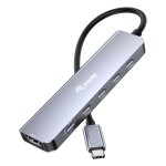 Equip Adapter USB-C->HDMI/3xUSB-C/USB PD 4K/ 60Hz...