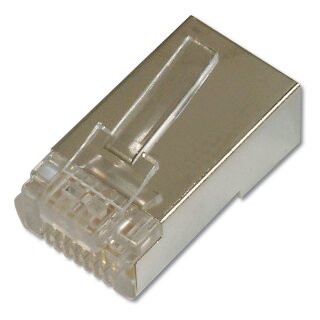 CAT 6 Modularstecker für Rundkabel, Pass through Stecker