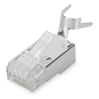 CAT 6A Modularstecker für Rundkabel, geschirmt, 100 Stk.