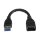 STARTECH.COM USB 3.0 A-to-A Extension Cable - M/F - 6in Black