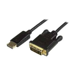 STARTECH.COM 91 cm DisplayPort auf DVI Kabel - Stecker/Stecker - DP zu DVI Adapter/ Koverter - 1920x1200 / 1080p - Schwarz