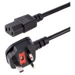 STARTECH.COM Kaltgertestecker Stromkabel 3m - C13 auf BS...